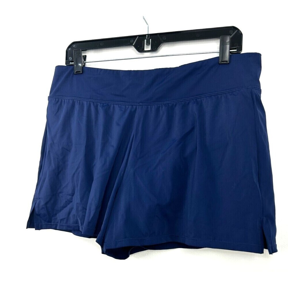 New Womens Swim Bottom Navy Boy Shorts Size 14 Summer Beach Vacation 1043H3 - Picture 7 of 9
